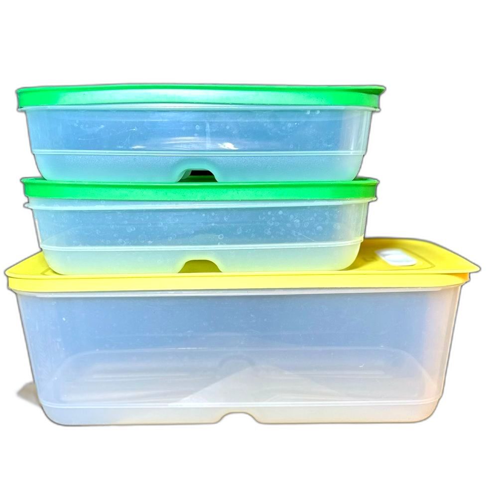 🌟 Tupperware Fridgesmart Set of Three 2 Medium & 1 Deep Medium